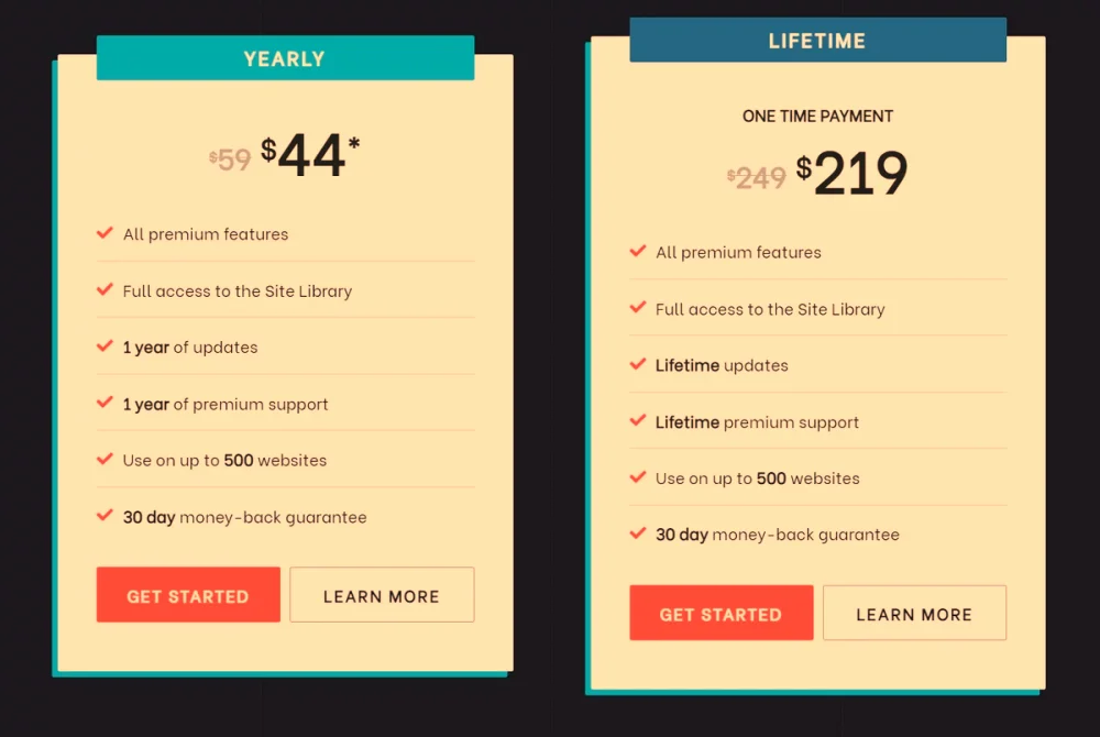 GeneratePress premium plans