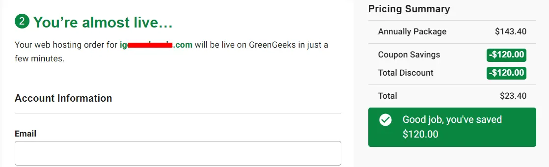 GreenGeeks-offers-a-free-domain GreenGeeks offers a free domain