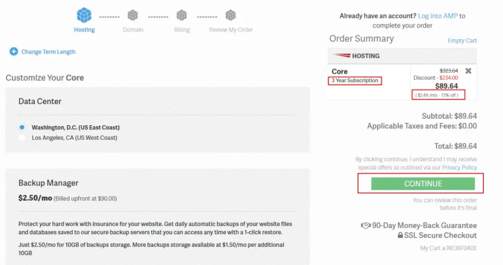 InMotion hosting discount