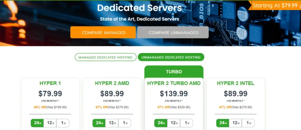 a2 hosting Black Friday Deals Dedicated Servers 2